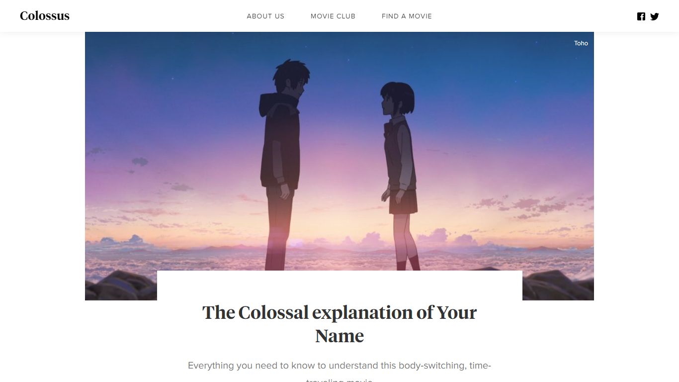 A colossal explanation of Your Name (Kimi no Na wa) - Colossus